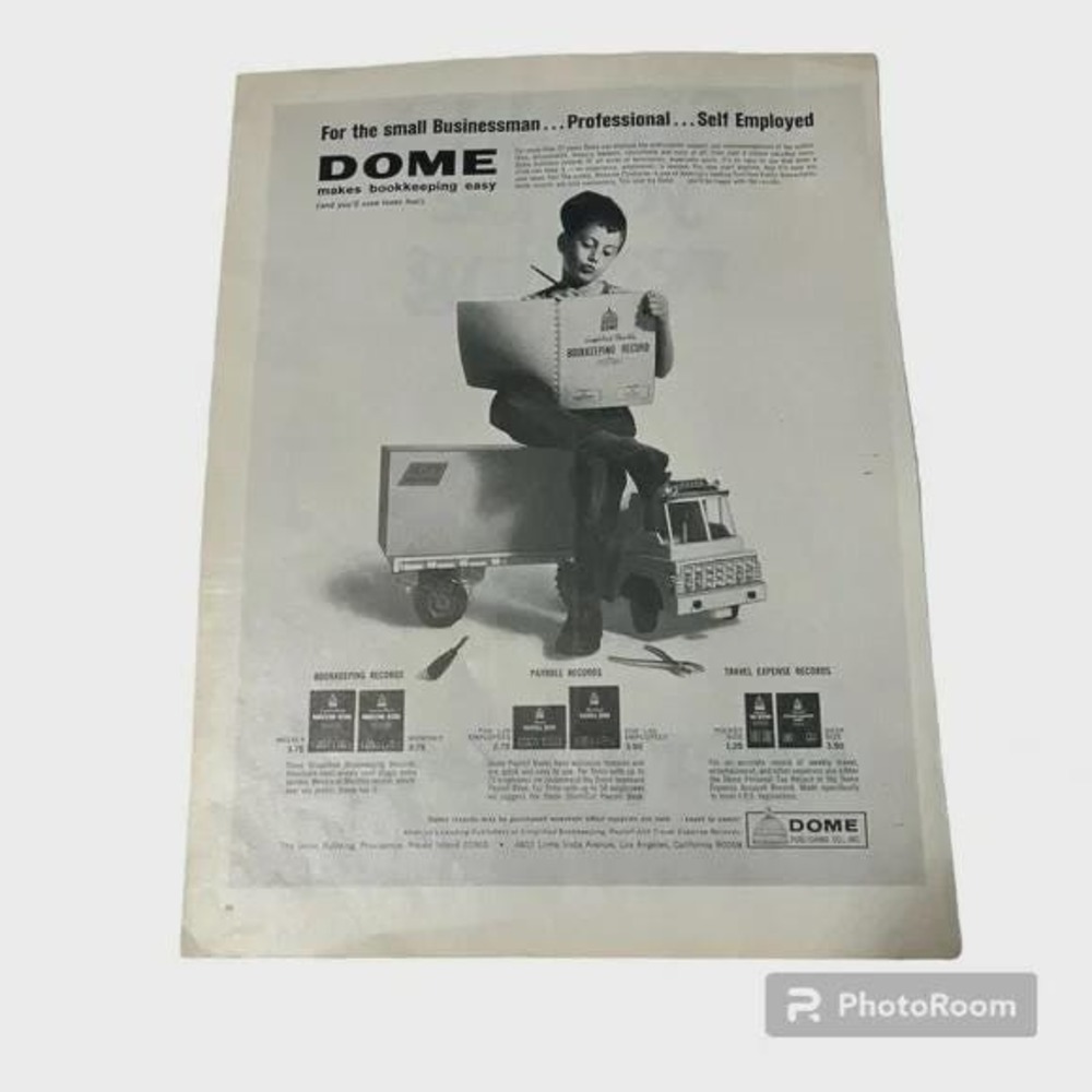 1967 Dome Publishing Original Vintage‎ Print Ad